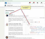 [Linkedin] Get recommendations for member