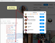 [Instagram] Get all fields of followers profiles
