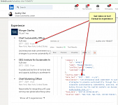 [Linkedin] Get dates in text format in member experience