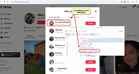[TikTok] Get followers and followings