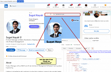 [Linkedin] Get the link from “Book an appointment” for members